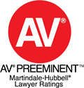 Martindale-Hubbell's AV Preeminent Rating